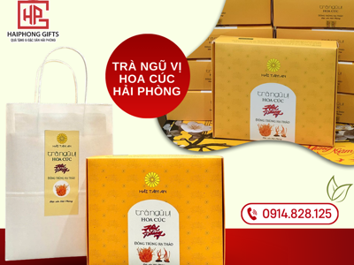 Trà Ngũ Vị Hoa Cúc Hải Phòng – Quà Biếu Gần Gũi, Đậm Tình Đất Cảng 